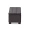 Baxton Studio Roanoke Grey Upholstered Grid-Tufting Storage Ottoman Bench 128-7047 - alternate 6